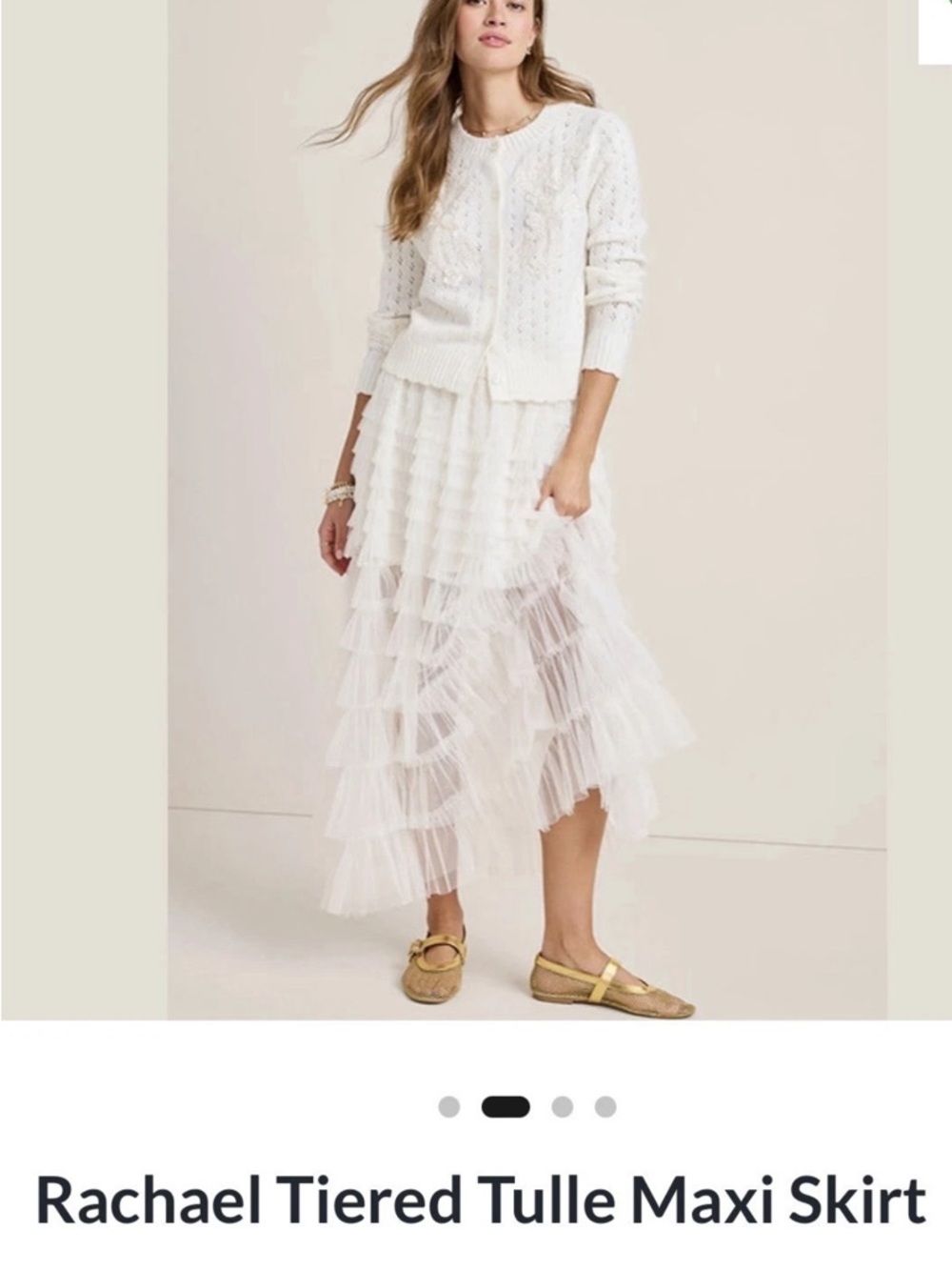 Francesca’s Layered Tulle Ruffle Skirt